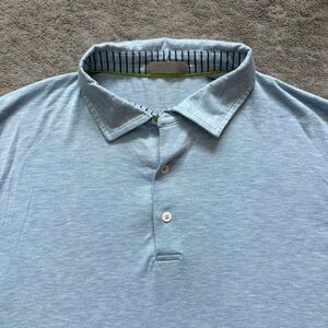 Tasc Men’s Cloud Polo Polar Heather Blue Soft Breathable Performance Golf